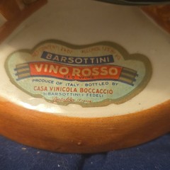 Barsottini Vino Rosso Red Wine Figural Monk Bottle 1969 Italy 24oz