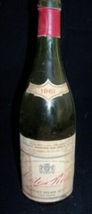Bottle COTE ROTIE JABOULET ISNARD SUCC 1961 ~Empty No cork