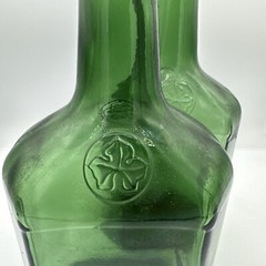 Vintage TAYLOR Dry Sherry Wine Bottles (2) Dark Green Hammondsport NY New York