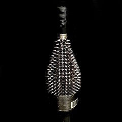 Armand de Brignac Studs Decoration Empty Bottle Color Silver Gunmetal Toge-mand