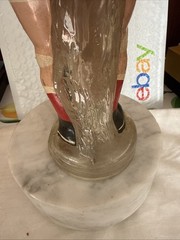 Vintage Joaquim Antonio Da Silveira Empty Football Soccer Player Wine Bottle 12”