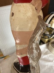 Vintage Joaquim Antonio Da Silveira Empty Football Soccer Player Wine Bottle 12”