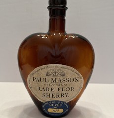 Vintage Wine Bottle PAUL MASSON RARE FLOR SHERRY Curve’e 101F. Saratoga CA