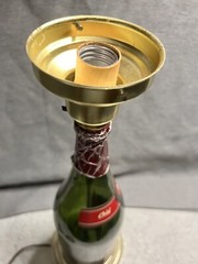 Vintage Wine Bottle Lamp – Unique and Upcycled Decor
