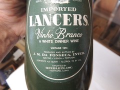 Vintage Imported Lancers Bottles Empty Set Of (4)