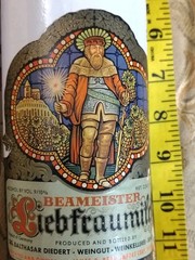 Beameister Liebfraumilch stoneware bottle Vintage