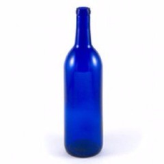 Cobalt Blue Wine Bottles-12 a Box, 750ml Bordeaux For Wine Making