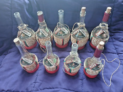 Bundle VINTAGE TOPO SWISS COLONY BOTTLES 5 LG. 4 MED