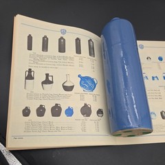 Uhl 11 Inch Demijon Wine Bottle. Unhandled. Blue. Mint. Rare.