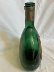 Vintage Mateus Rosé Portugal Green Glass Wine Bottles Set 2 Labels Display