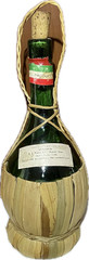 Vintage 1964 Chianti Bosca Empty Wine Bottle Italy Straw Fiasco Basket MCM Décor