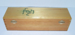 Van Roekel Vineyards California Winery Wine Bottle Wood Box Hinged Case