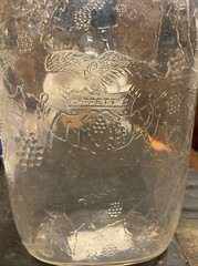 Beautiful GARRETT’S American Wines Vintage Embossed Eagle Bottle Half Gallon