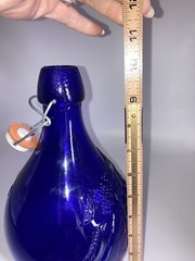 Casadis Milano Cobalt Glass Wine Bottle Jug Jus De Fruits No Chips