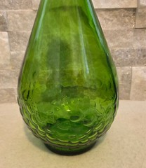 Vintage Gallo Green Emerald Glass Wine Jug 1/2 Gallon