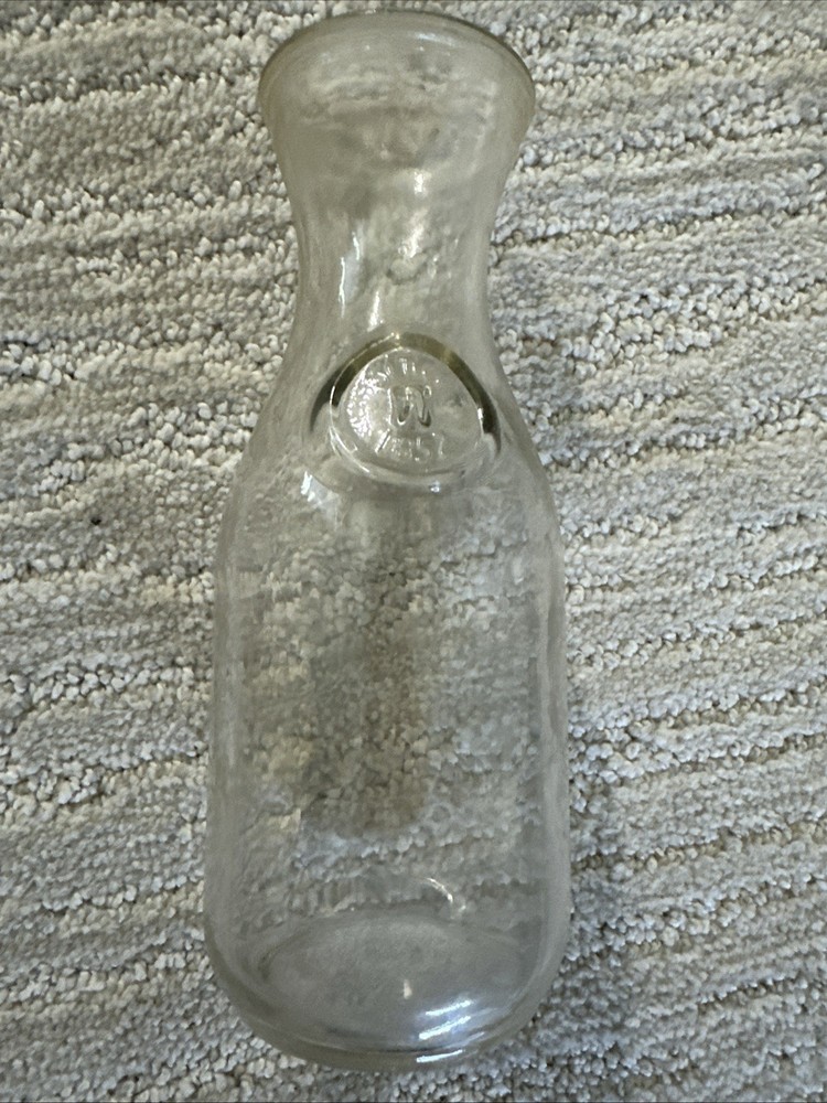 Vintage Paul Masson Clear Glass Wine Carafe Since 1852 Decanter Pitcher