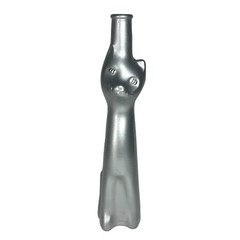 SILVER HAPPY CAT Glass Wine Bottle Rheinhessen Riesling 2015 (Empty) 13&Prime;