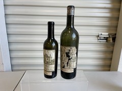 RARE Lot Of 2 Vintage 1919 Chateau Haut Brion Blob Top 12oz & 24oz Bottles Wine