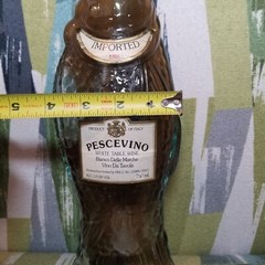 PESCEVINO Fish Shape 1986 Italian White Table Wine bottle Italy With Labels