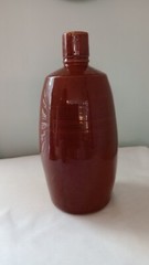 Vintage Stoneware Wine Bottles Newberry Wine And Lancers Wine Red Brown Wine Art
