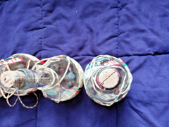 Bundle VINTAGE TOPO SWISS COLONY BOTTLES 5 LG. 4 MED