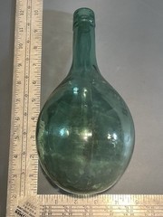 Vintage DF Vino D&rsquo;Italia Green Round Bottom Wine Bottle!!