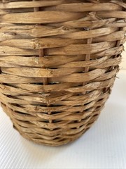 Vtg Wicker Wrapped Demijohn De Muller Viresa Spain Green Glass Wine Bottle 13”H*