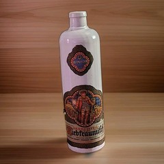 Beameister Liebfraumilch stoneware bottle Vintage