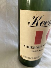 RARE 1979 Keenan Cabernet Sauvignon Napa Valley Empty Wine Bottle (WB3)