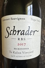 Schrader Wine Bottle Empty 2017 Collectible Cabernet Napa Valley 750ml