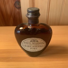 Vintage PAUL MASSON Rare Souza Port Liquor Bottle EMPTY MINI 2 oz HEART SHAPE