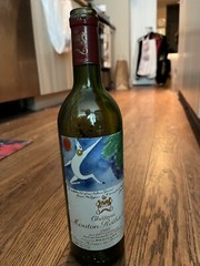1982 Chateau Mouton Rothschild Empty Vintage Wine Bottle