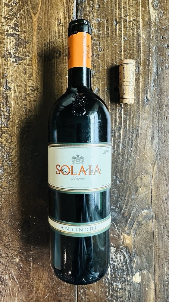 Solaia Wine Bottle Empty 2020 Tuscany Italy 750ml Collectible W/Cork
