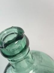 Vtg Cantine Vaselli Orvieto Clear Blue Green Wine Bottle 6&Prime; tall Orvieto