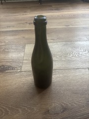Antique Dark Green Hand Blown Wine Bottle c1800’s Deep Punt 10” Tall