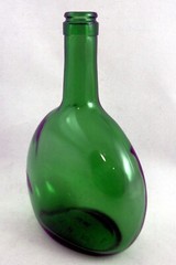 Vintage Empty Bocksbeutel Green Wine Bottle 750ml Display Bud Vase 8.5&Prime; no cork