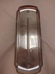 VTG Wine Collectors NICE Pink & Green 12&Prime; Thermometer Wine Bottle Design