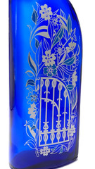 Ungsteiner Kobnert Germany Wine Bottle 2000 Cobalt Blue 750 ml – Empty – 13&Prime;