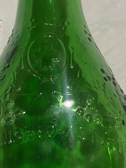 VINTAGE EMERALD GREEN UNITED VINTER&rsquo;S Bottle ESTA ASTI 1881