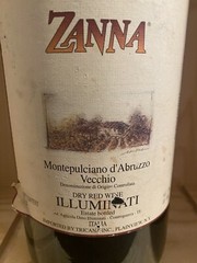 RARE Empty 3 Liter Bottle Of Zanna Illuminatti Montepulciano 1993