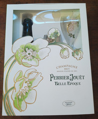 PERRIER JOUET CHAMPAGNE. BELLE EPOQUE EMPTY BOX+BOTTLE Floral 750ml. 2011
