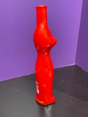 Happy Cat Red Cat-Shaped Empty Wine Bottle 2016 German Riesling