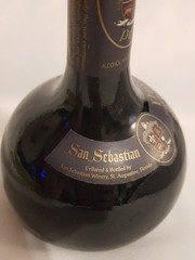 Vintage San Sebastian Port St. Augustine FL Dessert Wine Bottle EMPTY