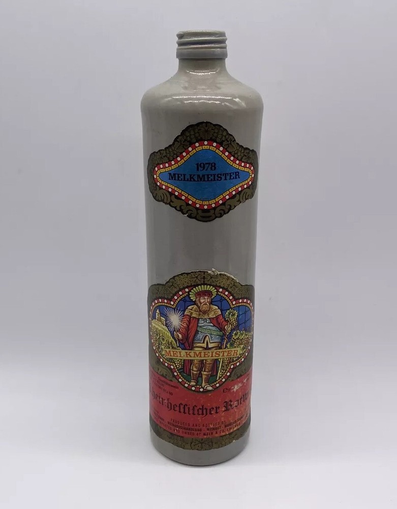 1978 Melkmeister Rheinhellilcher Rotwein German Wine Bottle Vintage Germany