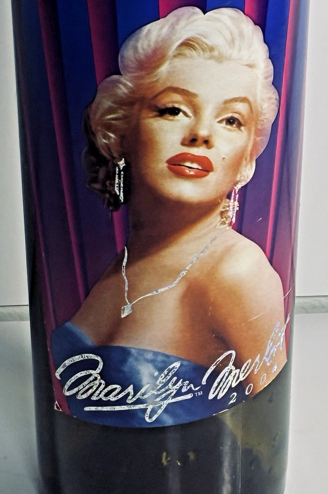 MARILYN MONROE EMPTY WINE BOTTLE MERLOT NAPA VALLEY 2004