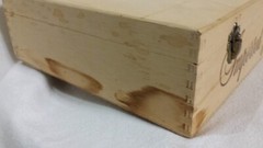 Santini Vint d&rsquo; Italia Soave Gift Wooden Box EMPTY Display Piece Rope Handle