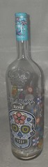 Stella Rosa Limited Edition Rose&rsquo; Empty Wine Bottle Sugar Skull 15 3/4&Prime; Tall