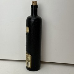 Vintage 1984 Black Tower German White Wine Empty Bottle 750 ml Crock Style