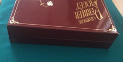 1988 Perrier Jouet Box Gift Set W/ Empty Bottle + Cork, 4 Flutes, Handcrafted