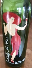 Kestrel – Lady In Red Wine Bottle (Empty) 3rd Edition. Great Cond!
